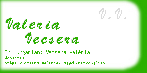 valeria vecsera business card